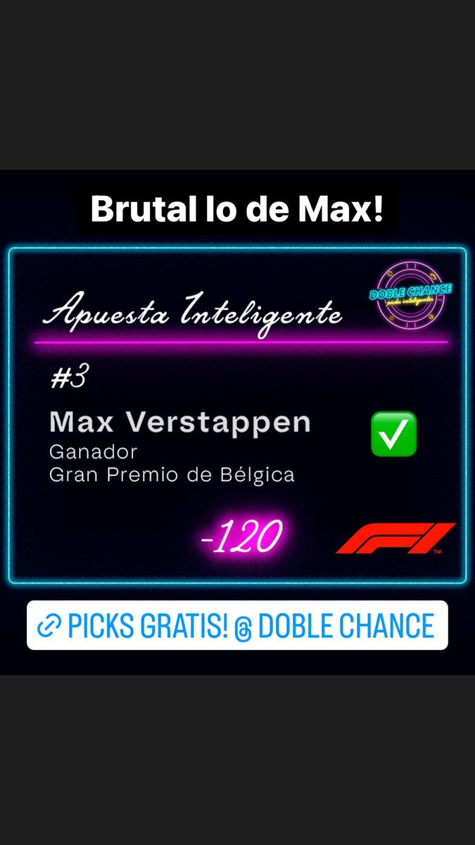 doblechance's tweet photo. Así nos fue esta semana con los freepicks! ✅✅

Suscríbanse para más picks gratis! Todos los jueves apuestas nuevas en YouTube!

Fútbol, Formula 1, Box, NFL Y MAS!! 

Aquí es! https://t.co/lCBfrzLqTJ

#Picks #FreePicks #Apuestas #PicksGratis #DailyPick #ApuestasDeportivas #Pick https://t.co/dX3eBcEDgW