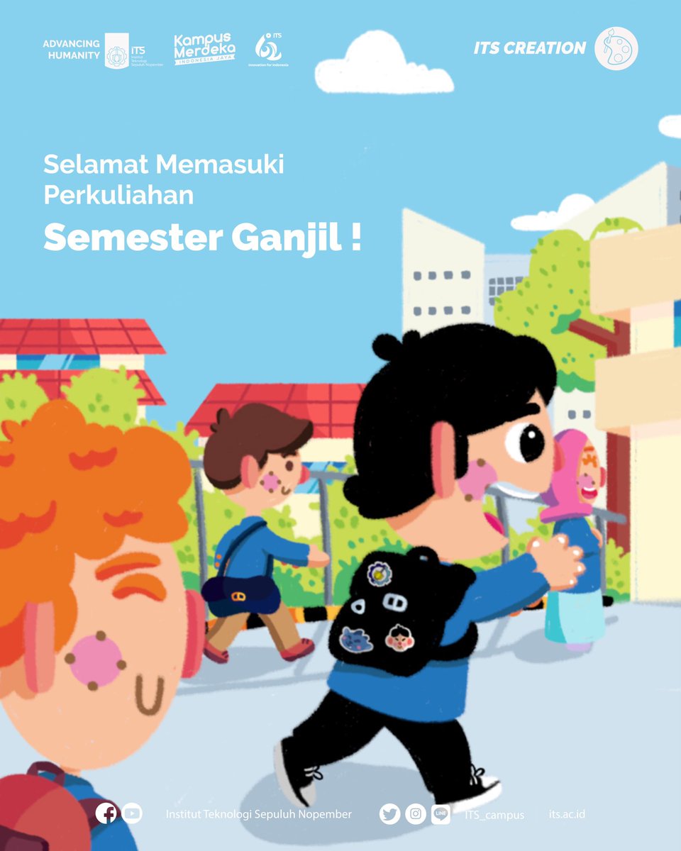 its_campus's tweet photo. #ITSCreation
Halo Sobat Kampus!
Selamat memasuki perkuliahan semester ganjil! Awali semester baru dengan semangat yang baru dan semoga semester ini jauh lebih baik dari sebelumnya.
by: @zaidan_atha
#ITSCampus #ITSSurabaya #Day1 #backtocampus #ilustrasi https://t.co/7lUTDLgX4a