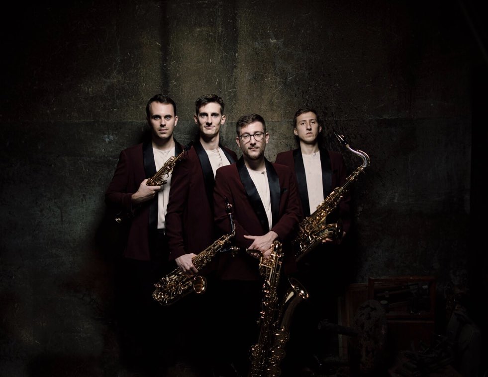 EnEspanolCH's tweet photo. Gira helvética del cuarteto catalán de saxofonistas Kebyart:

Martes 9 de septiembre #Adelboden
Miércoles 10 de septiembre, #Ernen
Lunes 19 de septiembre, #Basel

#música #saxofón #concierto #suiza #músicosespañoles

Para más información y entradas: https://t.co/jqW10JKD0K https://t.co/sIDdcMxP1r