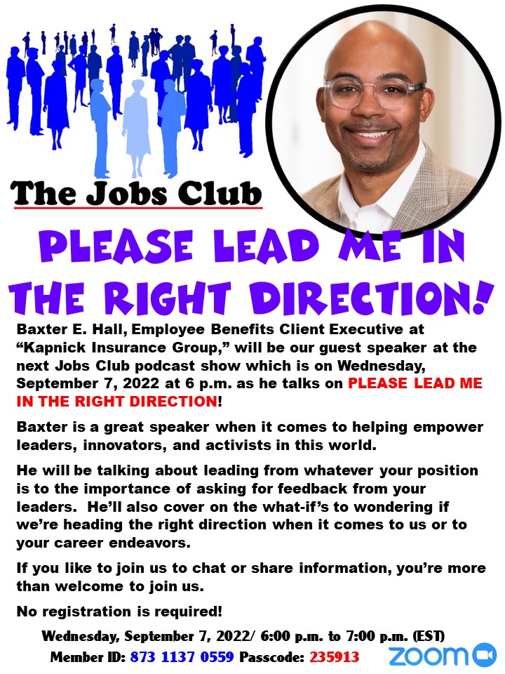 RUJobsClub's tweet photo. Jobs Club has another podcast show coming on 09/07/2022! @DetroitJobs3 @6figureJobs @UnitedWaySEM @JackalopeJobs @career_tips @detroitatwork https://t.co/ApjrwDRySw
