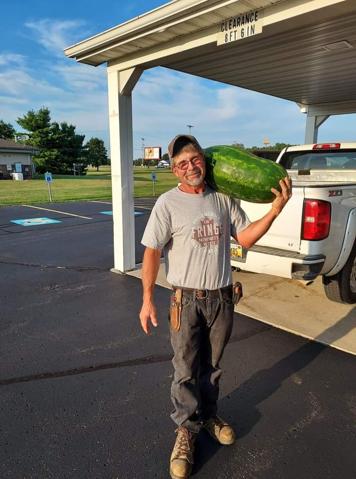 WPregitzer's tweet photo. Watermelon season, church donation. https://t.co/qZkCQXsFYp