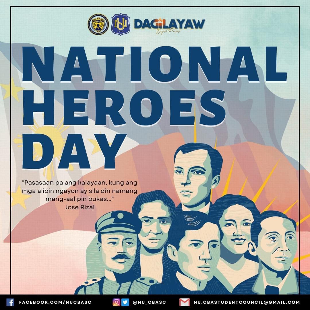 NU_CBASC's tweet photo. "𝐏𝐚𝐬𝐚𝐬𝐚𝐚𝐧 𝐩𝐚 𝐚𝐧𝐠 𝐤𝐚𝐥𝐚𝐲𝐚𝐚𝐧, 𝐤𝐮𝐧𝐠 𝐚𝐧𝐠 𝐦𝐠𝐚 𝐚𝐥𝐢𝐩𝐢𝐧 𝐚𝐲 𝐬𝐢𝐥𝐚 𝐝𝐢𝐧 𝐧𝐚𝐦𝐚𝐧𝐠 𝐦𝐚𝐧𝐠-𝐚𝐚𝐥𝐢𝐩𝐢𝐧 𝐛𝐮𝐤𝐚𝐬…” -Jose Rizal

Isang masigabong pagpupugay para sa ating mga bayani!

Full Story: https://t.co/6QUVeIxdz4 https://t.co/miBAnN7ZtM
