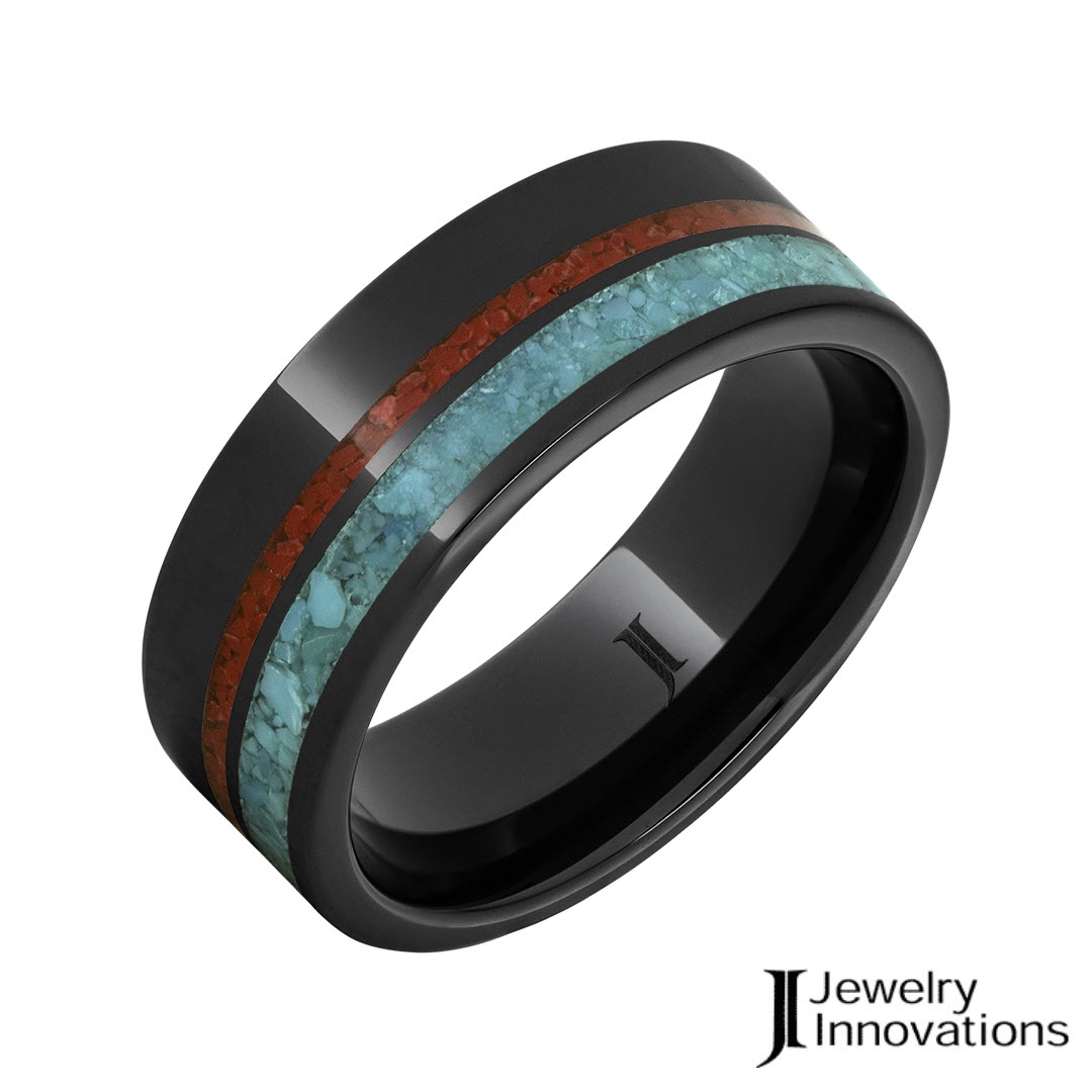 JI_Jewelry's tweet photo. From the Western Heritage Collection™, this clean, modern design features traditional inlays of crushed turquoise and coral in a polished Black Diamond Ceramic™ band.
🏪 Find a Retailer: https://t.co/VaCR7Vob7T
#ceramic #ceramicjewelry #ceramicrings #turquoise #coral https://t.co/yLKg25046f