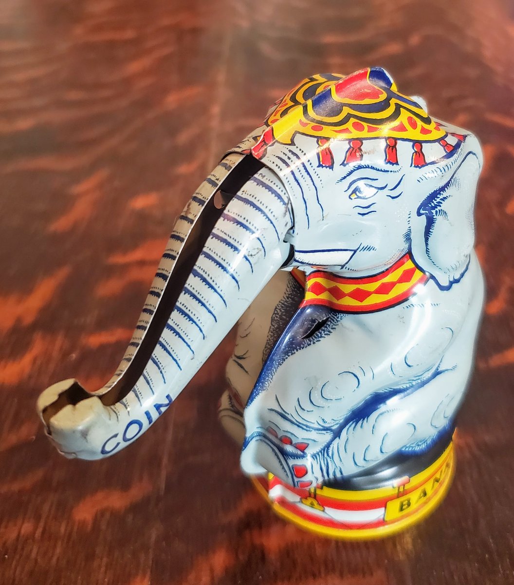 willCodeForJava's tweet photo. 1930's J. Chein Circus Elephant Tin Litho Mechanical Bank
#Mechanical #Circus #litho #chein #Elephant #j #tin #MarbleValleyVintage #EtsyEmail
👉https://t.co/rKT6ct2u6E https://t.co/ymzIgFFhqW