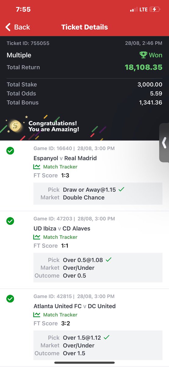 mono_tips1's tweet photo. 2 Odds BOOOOOM โ
๐ฅ
5 odds BOOOOOM โ
๐ฅ
@opeolu_wa @FreshBossTips @adajiblessing10 @Prince_Dayveed
#Hotbettips https://t.co/NZ4n7Ie5Py