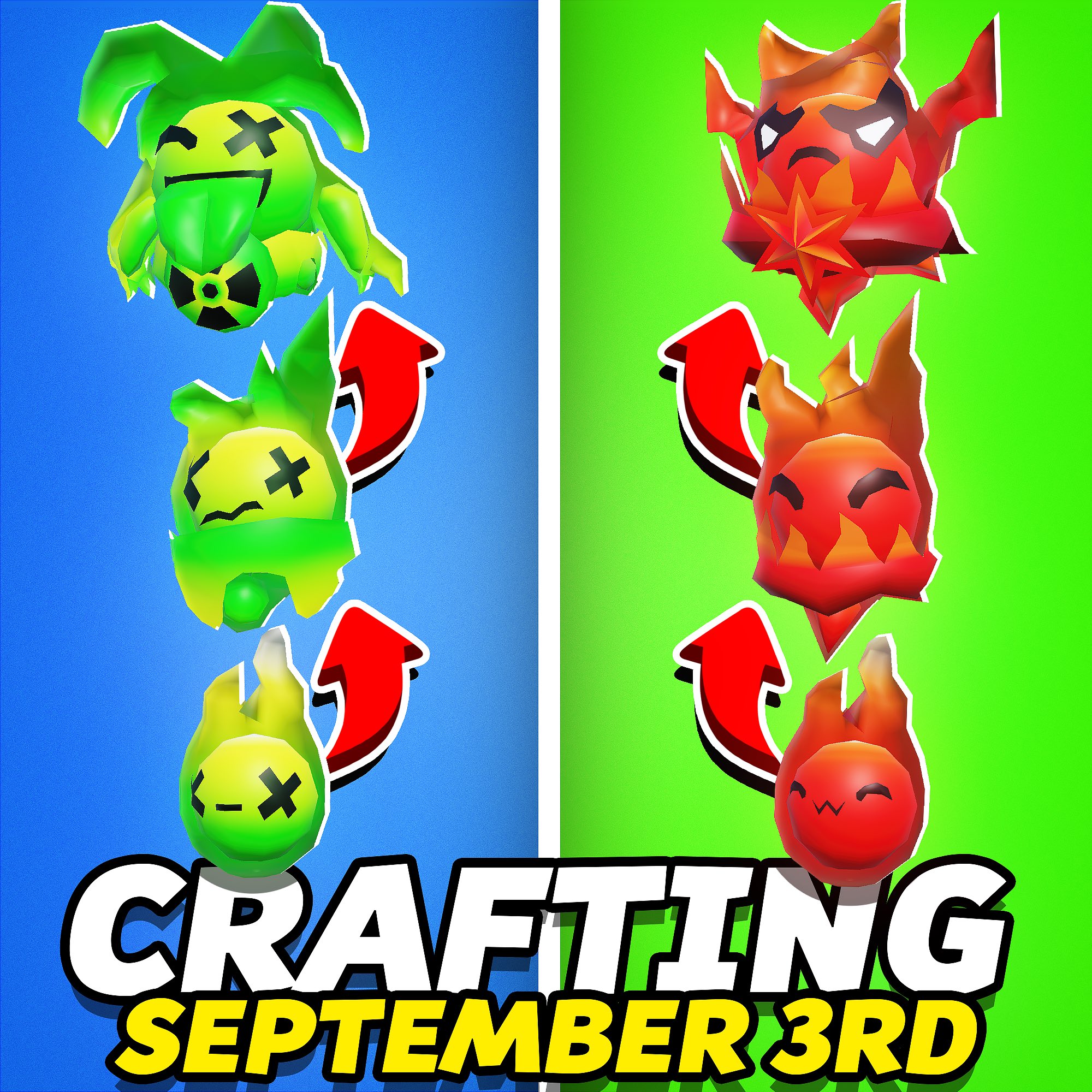 Race Clicker - Roblox Game on X: 🔀 Pet crafting / merge coming this  Saturday! Collect 4 of the same pet to craft into another pet… 👀Comment if  you're excited! Also let