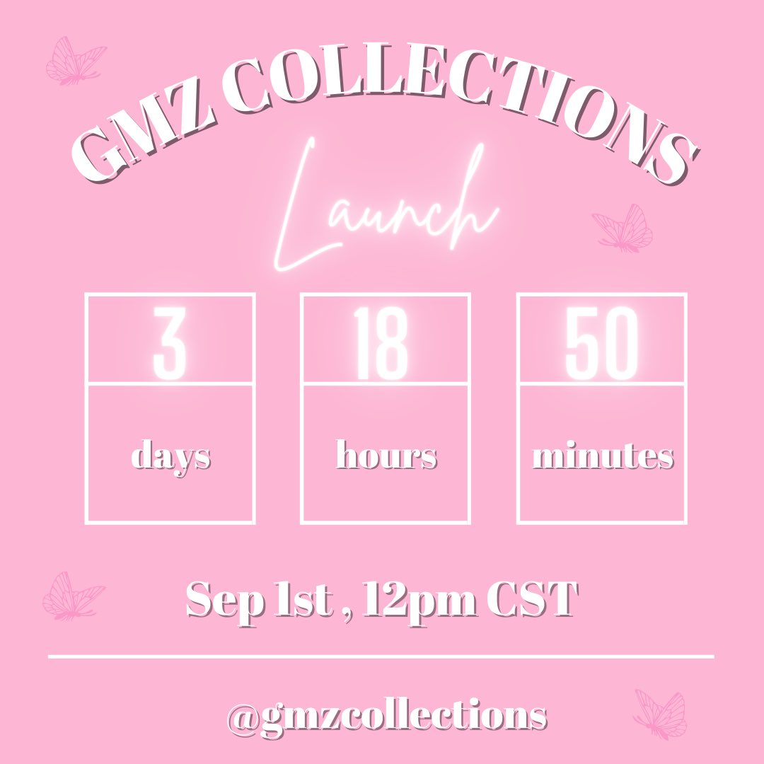 GmzCollections's tweet photo. launch day Sep 1st!! 💗🌸

https://t.co/G5vgiXNDKt https://t.co/hqsdyaK7LP