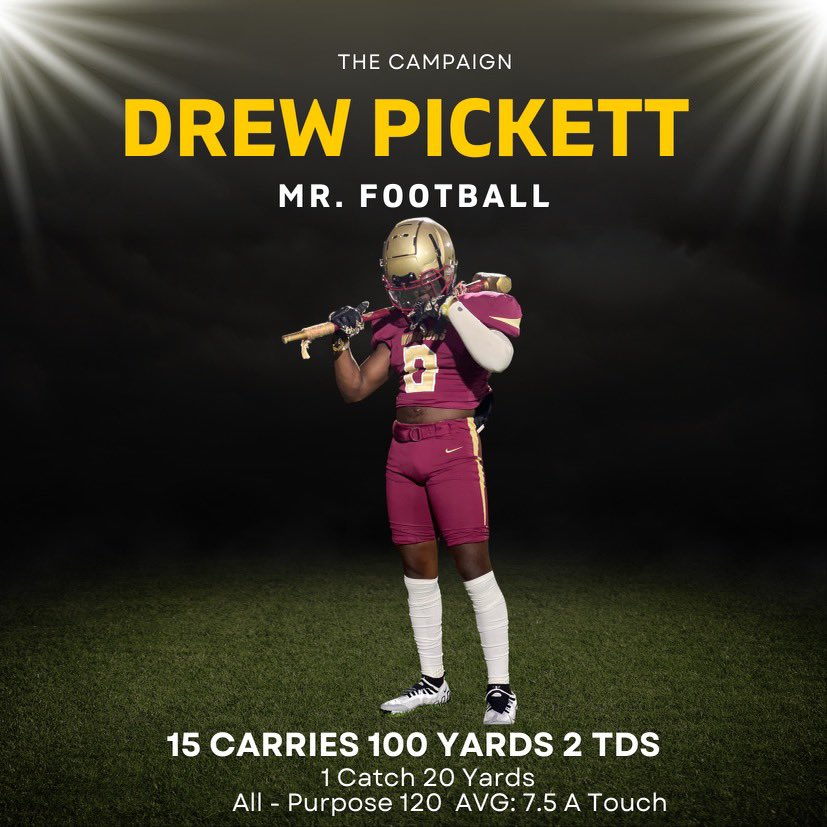 DrewPickett13's tweet photo. 🙏🏾🙏🏾 @RCWarriorsFB @Coach_Griggs @TheJustinAlbert @ALLGASTRNG @AL6AFootball @aldotcomSports @MaxPreps @BigFaceSportss https://t.co/hseBGJeCFb