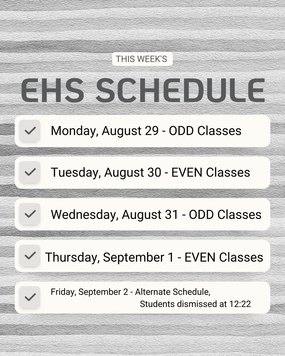 EHighJournalism's tweet photo. Upcoming schedule for this week at Emporia High. https://t.co/ssZvwDuerG