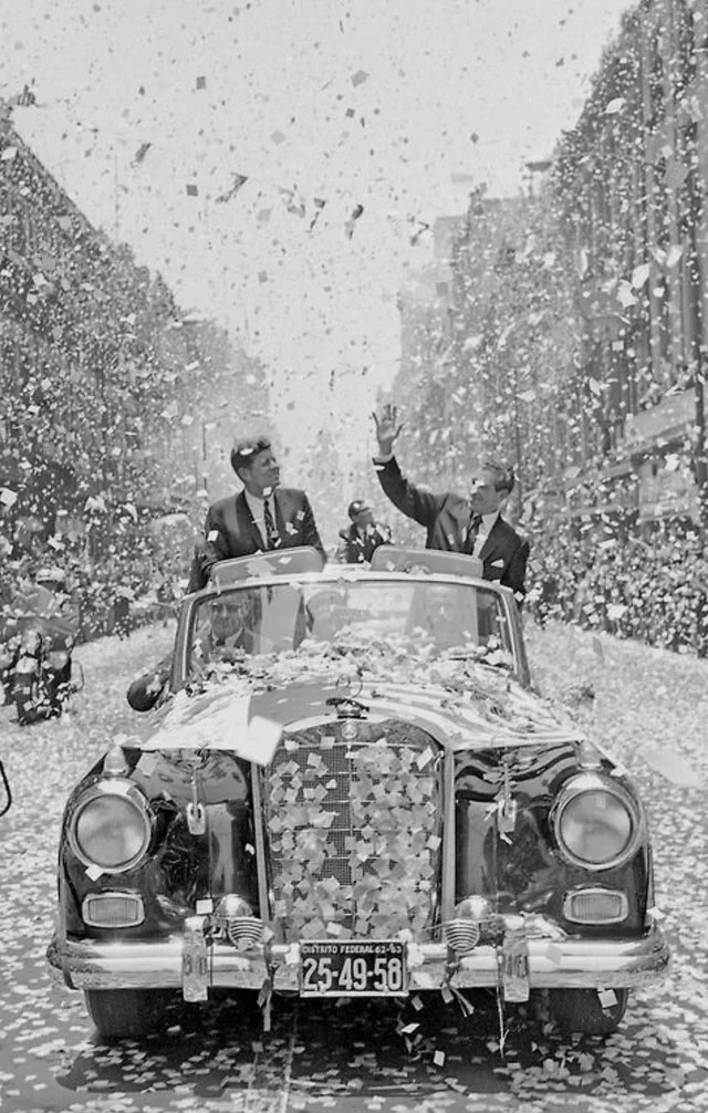 historydefined's tweet photo. John F. Kennedy Visits Mexico, 1962 https://t.co/xIFdVEXj4u