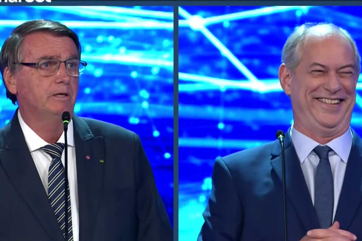 Metropoles's tweet photo. Bolsonaro ataca a jornalista Vera Magalhães, que pergunta sobre vacinação. Presidente foi escolhido para comentar a pergunta direcionada a Ciro Gomes. "Eu acho que você dorme pensando em mim, tem uma paixão por mim. Você não pode tomar partido num debate como esse", disse a ela https://t.co/ukgnLtE4P7