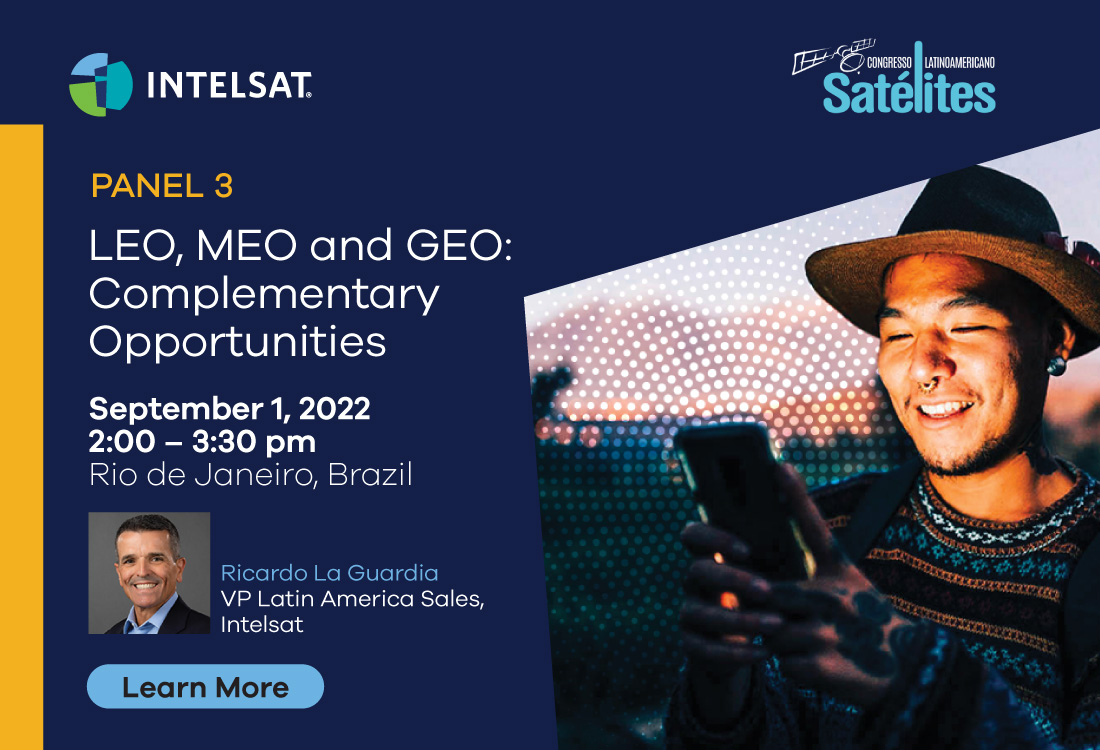 BizDevJon's tweet photo. Ricardo La Guardia, VP of Latin American Sales at Intelsat, will be speaking at the Latin American Satellite Congress. Learn how new constellations will open opportunities for new services and solutions utilizing all orbits- #LEO, #MEO and #GEO. #satellite https://t.co/yD1UpdZqqk https://t.co/OYiKwiAUaD