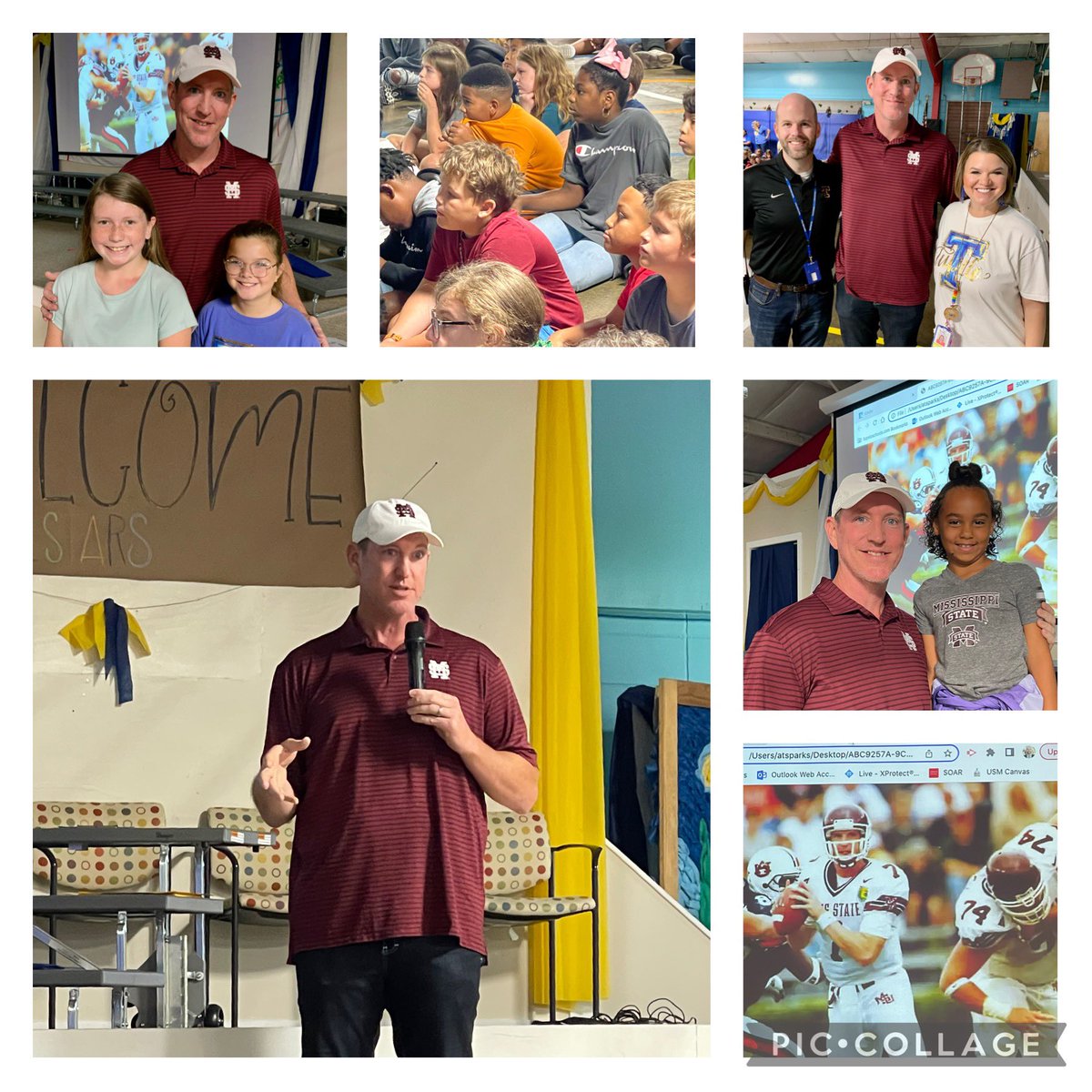 rankintpsd's tweet photo. Rankin Elementary welcomed a very special guest for our Rankin’s Read Aloud on Friday! Matt Wyatt-a former MS State football quarterback- read the book The Day You Begin!🤩 #seeingstars #tpsd https://t.co/1lezLcLlRO