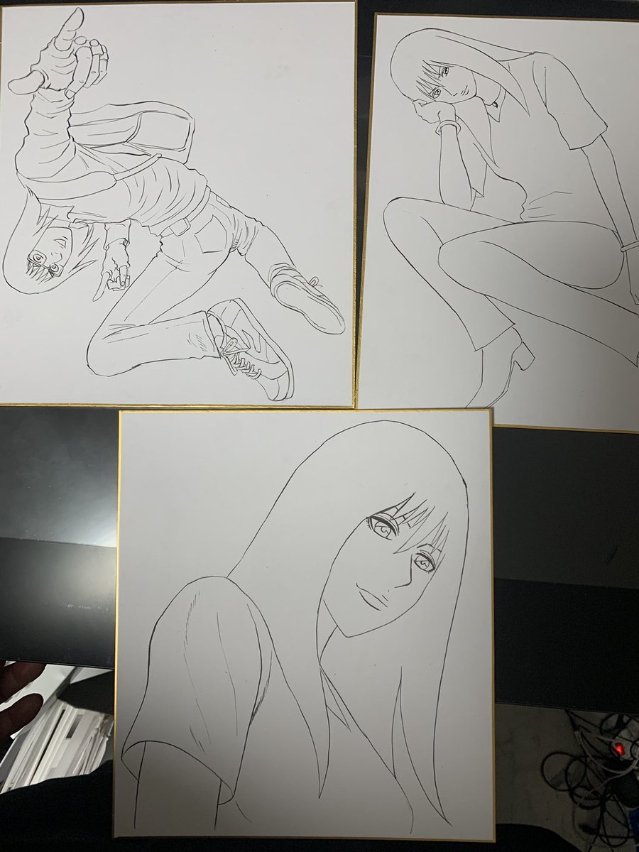 久しぶりにGペンで描いた。
これから色塗り。 