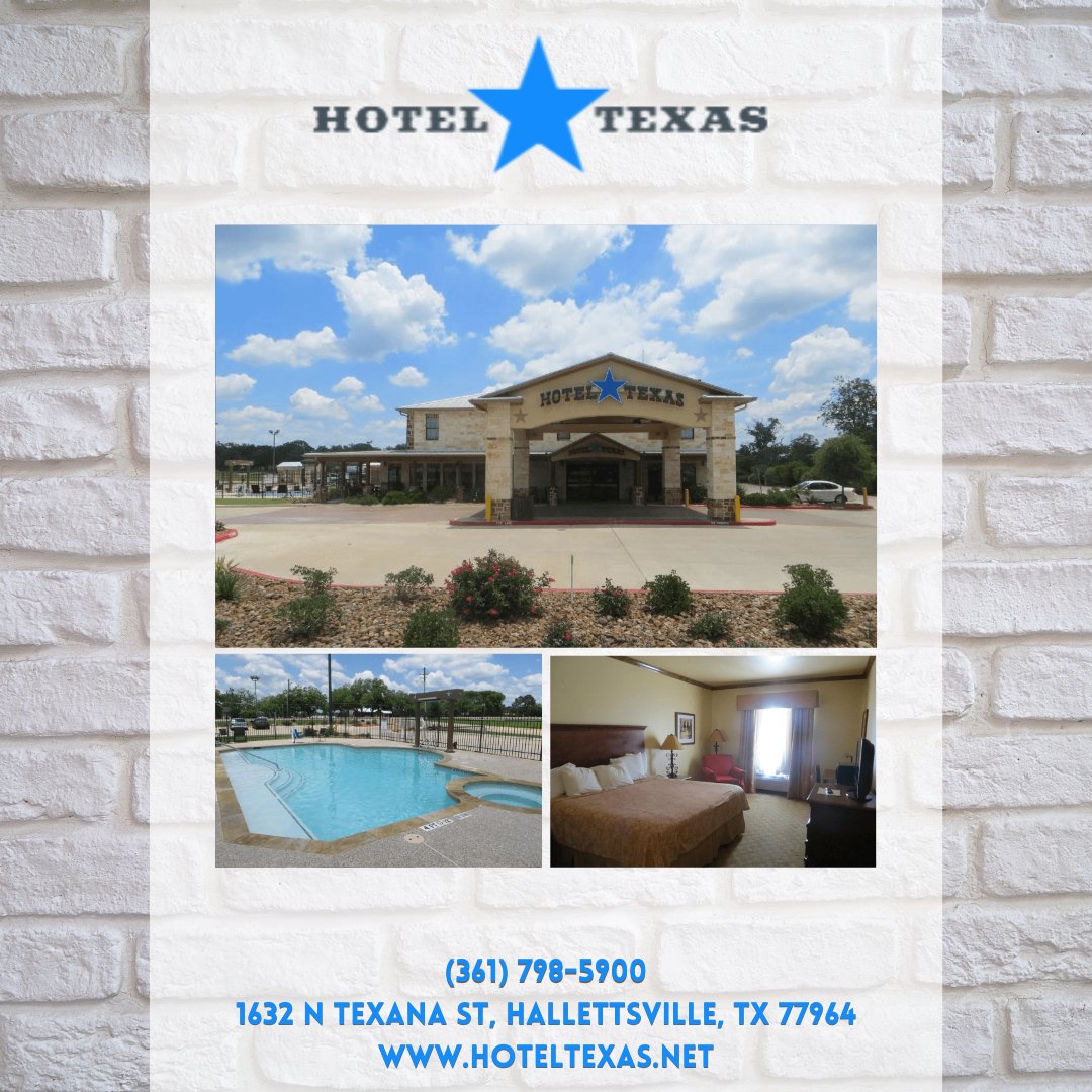 Enjoy Texas-sized comfort and convenience at a Hallettsville hotel designed for long stays. Greet the day with our hearty breakfast buffet. 
The Best of South Texas awaits you! Book your stay now!

#exploreHalletsville #HotelTexas #travelsafely