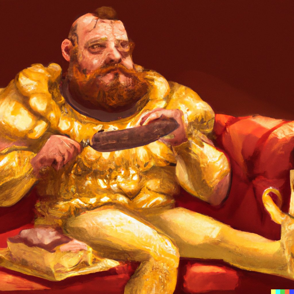 RealDrust's tweet image. Dinner of the golden king. #drawing #drawings