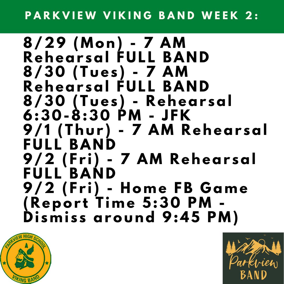 Parkview Viking Band (@phsband) on Twitter photo 