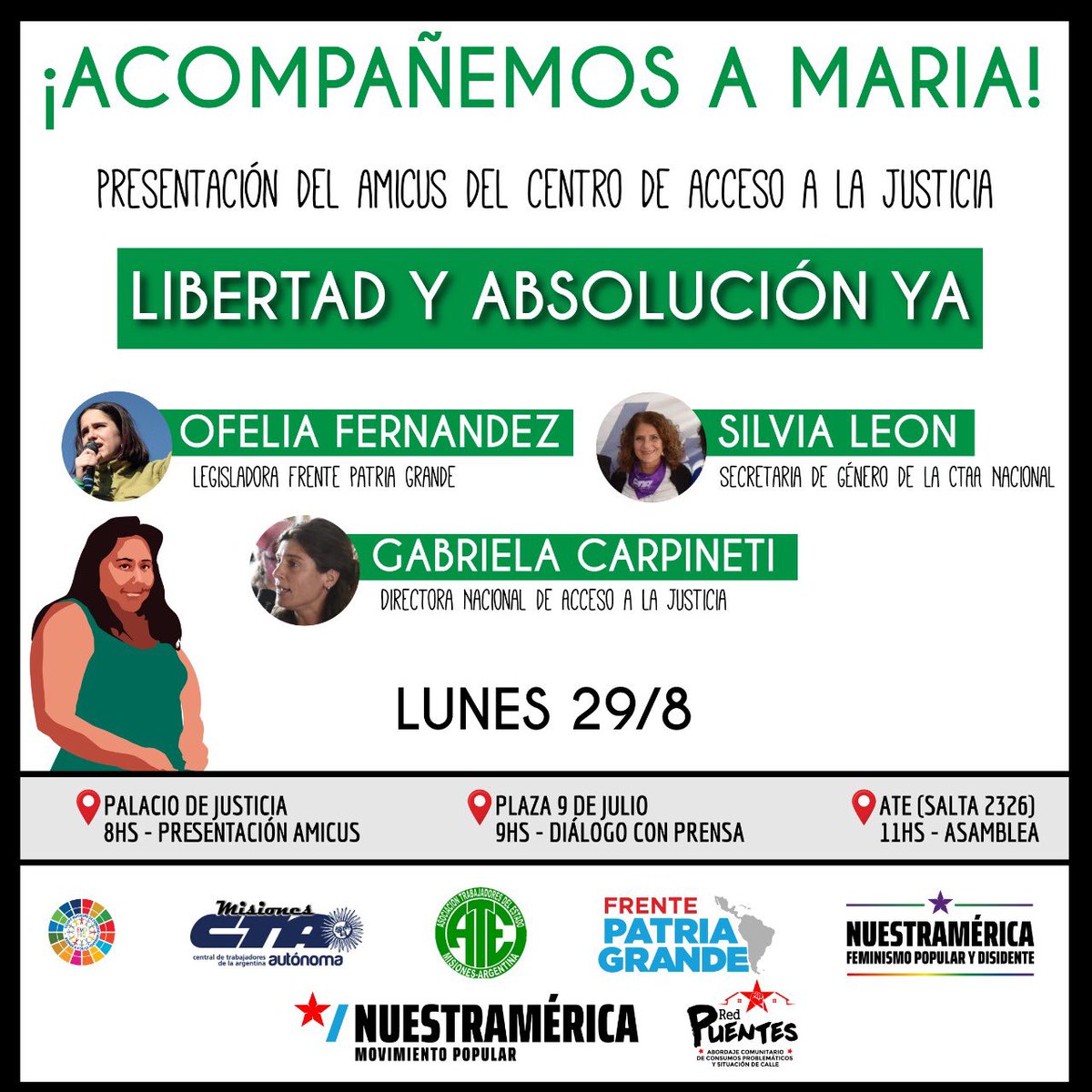 DdhEquipo's tweet photo. Dirección Nacional de Promoción y Fortalecimiento para el Acceso a la Justicia - dependiente del Ministerio de Justicia y DD HH de la Nación- presentará en Posadas un Amicus Curiae ante el Superior Tribunal de Justicia en la causa Ovando. https://t.co/OdvwT23gpR