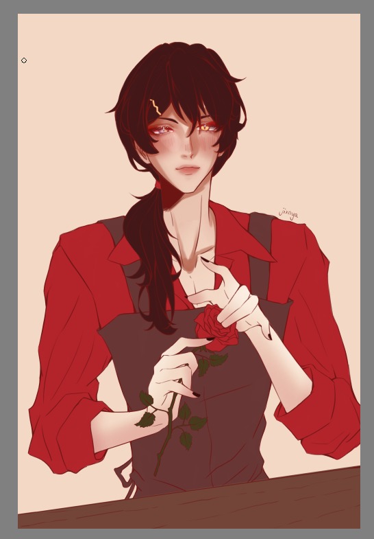 jixnya's tweet photo. I'm so slow omg 
I feel like I will take ages to finish this
#wip #Akurylic https://t.co/m66ElQYJPk
