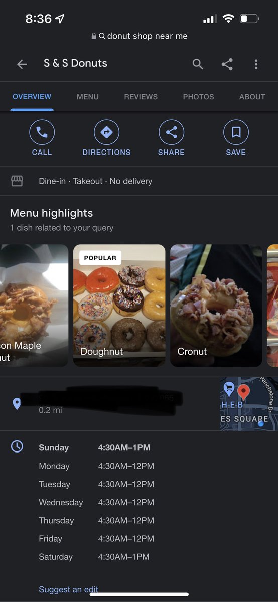 majinvegetable9's tweet photo. @BlownTV I looked up a random donut shop to show you an example lol https://t.co/vlEsUxFni1