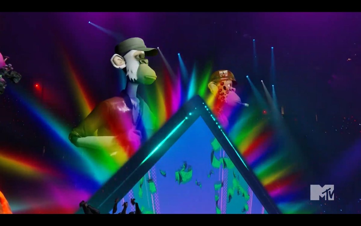 AsherahEth's tweet photo. The @BoredApeYC and @OthersideMeta just rocked the @vmas with @Eminem and @SnoopDogg!

#LetsFormGroup https://t.co/tyAFfMCX4j