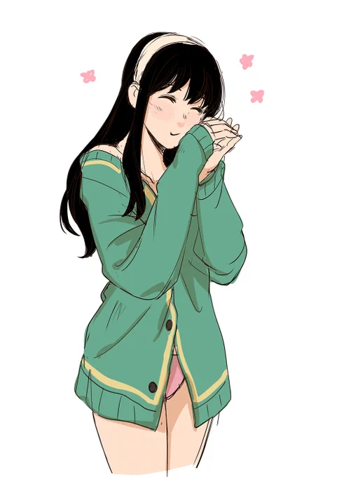 she likes the smell of his cardigan#SPY_FAMILY 