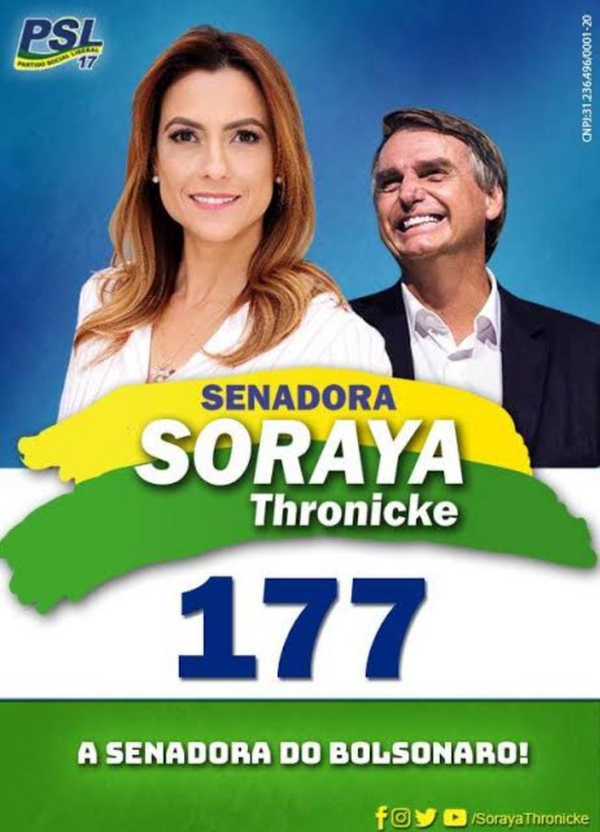 FlavioBolsonaro's tweet photo. Você que também nunca tinha ouvido falar da candidata Soraya, assim ela foi eleita: “a Senadora do Bolsonaro”.
A história já mostrou como o eleitor trata os traidores.
#DebateNaBand https://t.co/OA7MFMvCrb