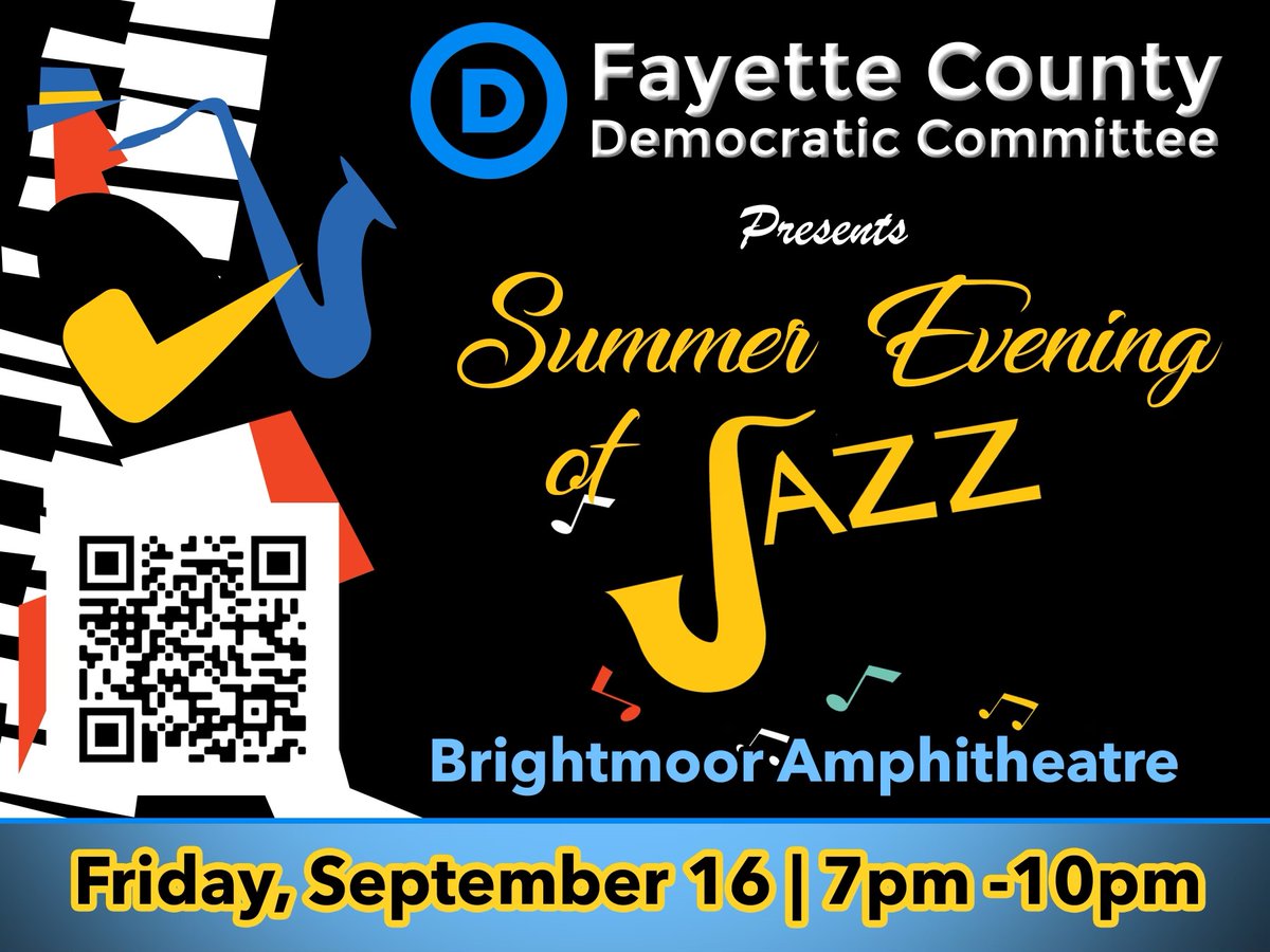 Join <a href="/GAFayetteDems/">Fayette County Democrats</a> on September 16 for a Summer Evening of Jazz