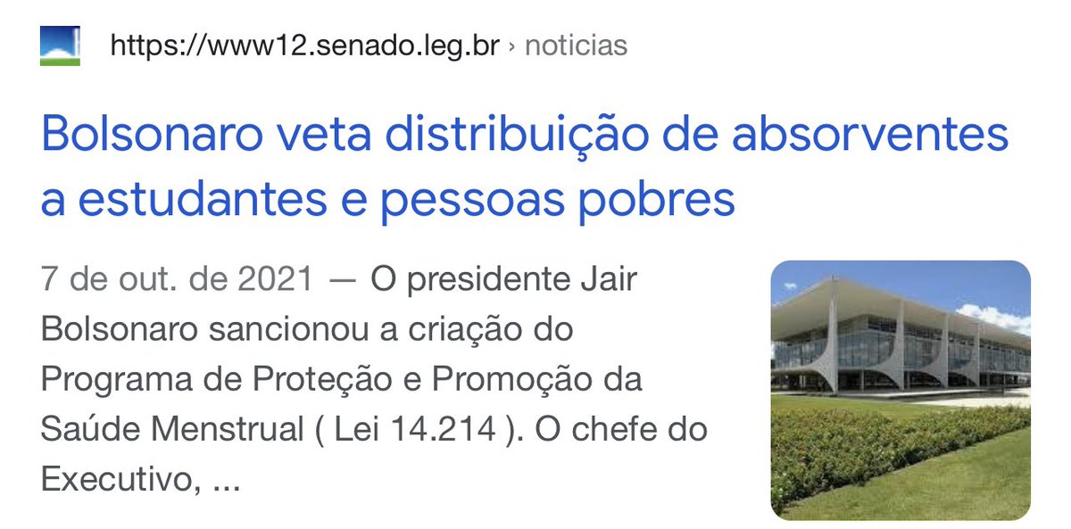 Enquanto esse discurso de Jair Bolsonaro rola, ressalto que o presidente vetou a distribuição gratuita de absorventes para garotas carentes. #DebateNaBand