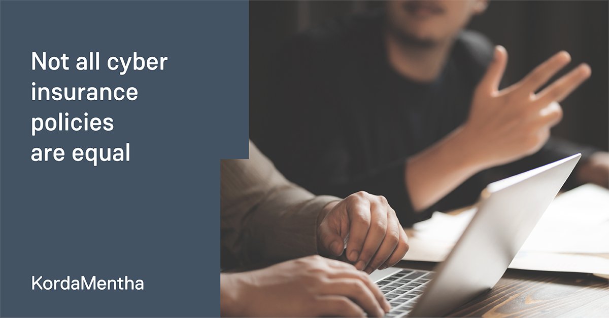 KordaMentha's tweet photo. In this article, Eric Eekhof and Tony Vizza discuss the imperative for businesses to understand, and appropriately utilise, cyber insurance as an important risk management tool. https://t.co/G9XlzTeO0o https://t.co/iyaPnYmsFU