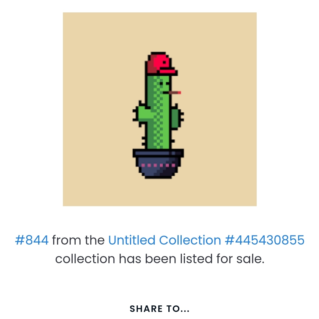 Listed
#nftmarketplace #nftartwork #nfts #nftdrop #nftcommunity #nftdrops #nftcollector #nftart #nftcollection #nftartist #nftsale #nftpixelart #opensea #openseanft