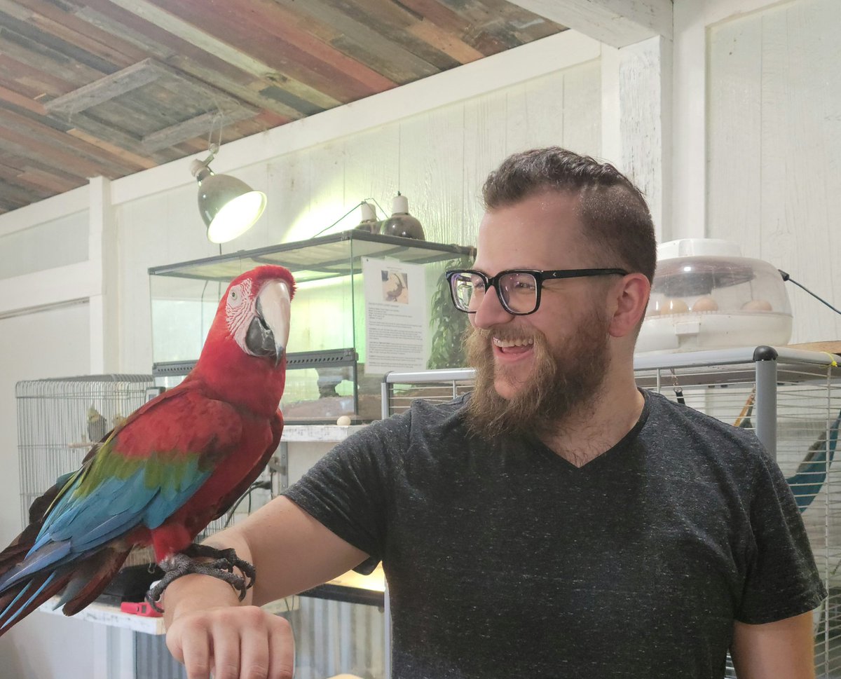 almostferal_ttv's tweet photo. We went to a farm today and made friends with so many animals. A calf tried to eat my pants and a kangaroo laid in the dirt with me. I also held two birds for the first time. #streamerirl #HouseOfTheDragonHBO #zoo https://t.co/Bt0JuWMU2R