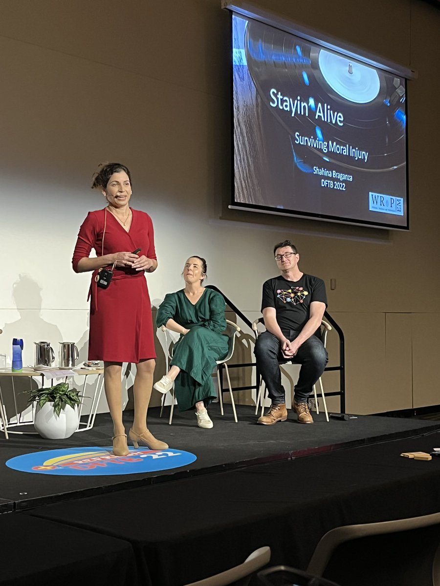 #DFTB22 #ShahinaBraganza #WRAPEMtweet surviving moral injury. With style if I might say…..