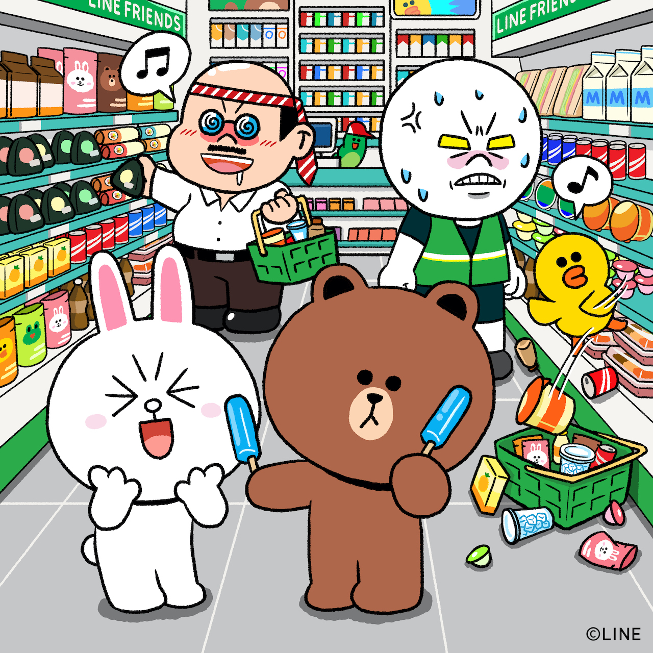 Line Character ブラウン 2sと コニー 2sのセット Www Balajiflowersusa Com