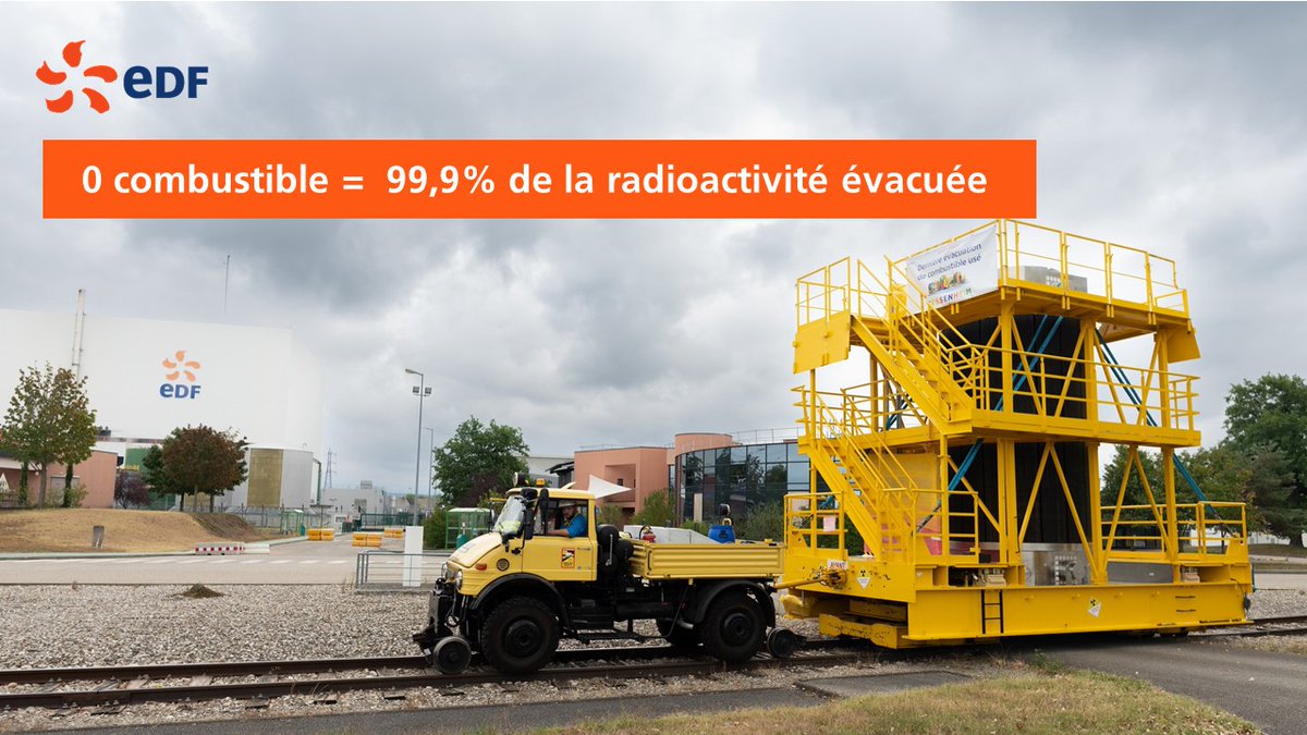 EDF Fessenheim (@edffessenheim) on Twitter photo Une étape importante dans le pré démantèlement du site vient d’être franchie. Un peu plus de 2 ans après l’arrêt définitif des réacteurs, notre dernier convoi de combustible usé a été réceptionné par les équipes d’<a href="/OranolaHague/">Orano la Hague</a> Une étape importante dans le pré démantèlement du site vient d’être franchie. Un peu plus de 2 ans après l’arrêt définitif des réacteurs, notre dernier convoi de combustible usé a été réceptionné par les équipes d’<a href="/OranolaHague/">Orano la Hague</a>