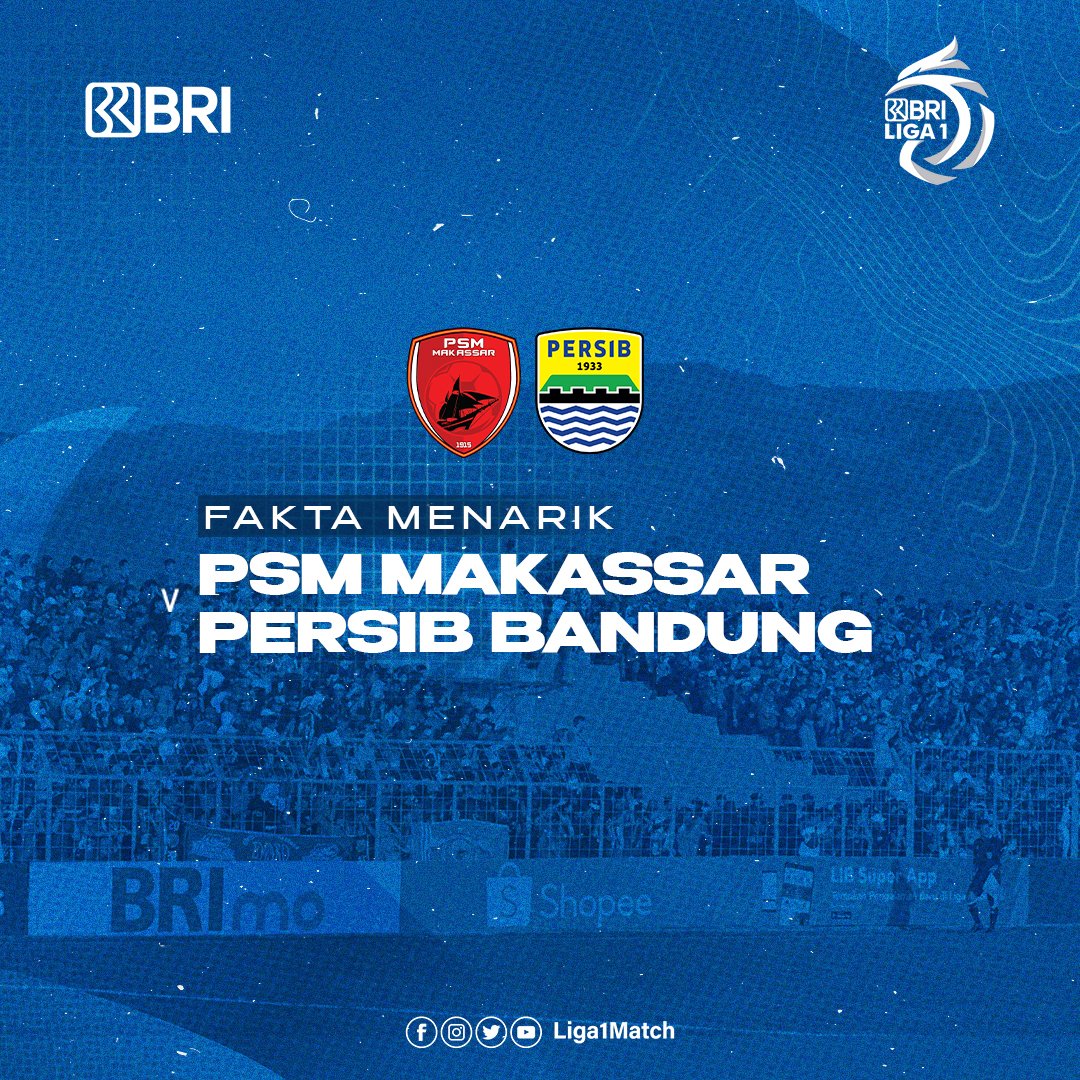 Liga1Match's tweet photo. Beberapa data & fakta menarik @PSM_Makassar dan @persib di pekan 7 BRI Liga 1-2022/2023.
#LebihdariSepakbola
#KembaliKeStadion
#BRILiga1
#BangkitBersama
#FairPlay
#Respect
#Discipline
#Unity
#psmmakassar
#persibbandung
#PSMPSB https://t.co/XlMXPEJTqj