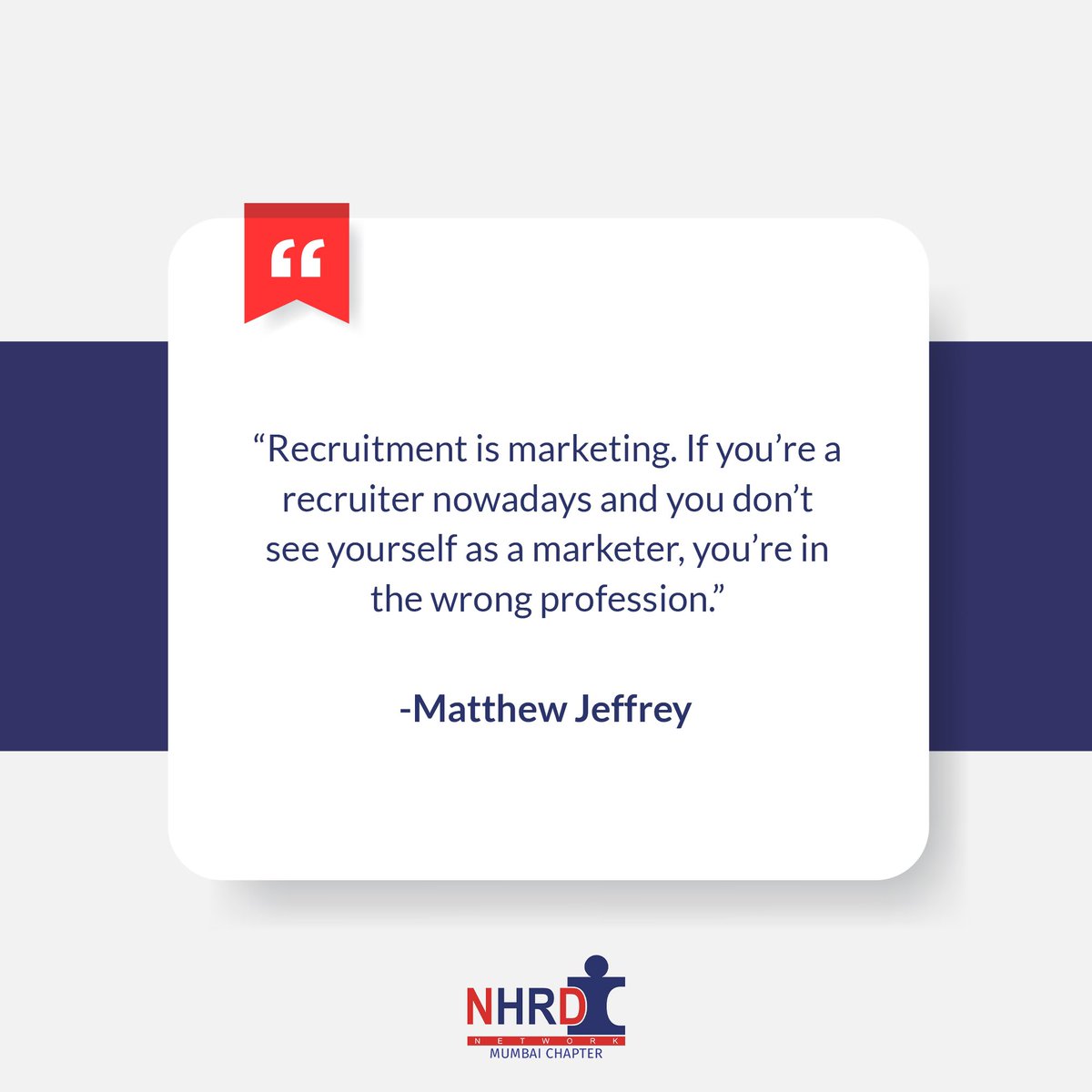 nhrdnmumbai's tweet photo. Recruitment is the key to open any organisational success lock!

#NHRDN #HR #HRQuotes #HRQuote #Quotes #Recruitment #Success #Quoteoftheday https://t.co/XfsS6GgQFt
