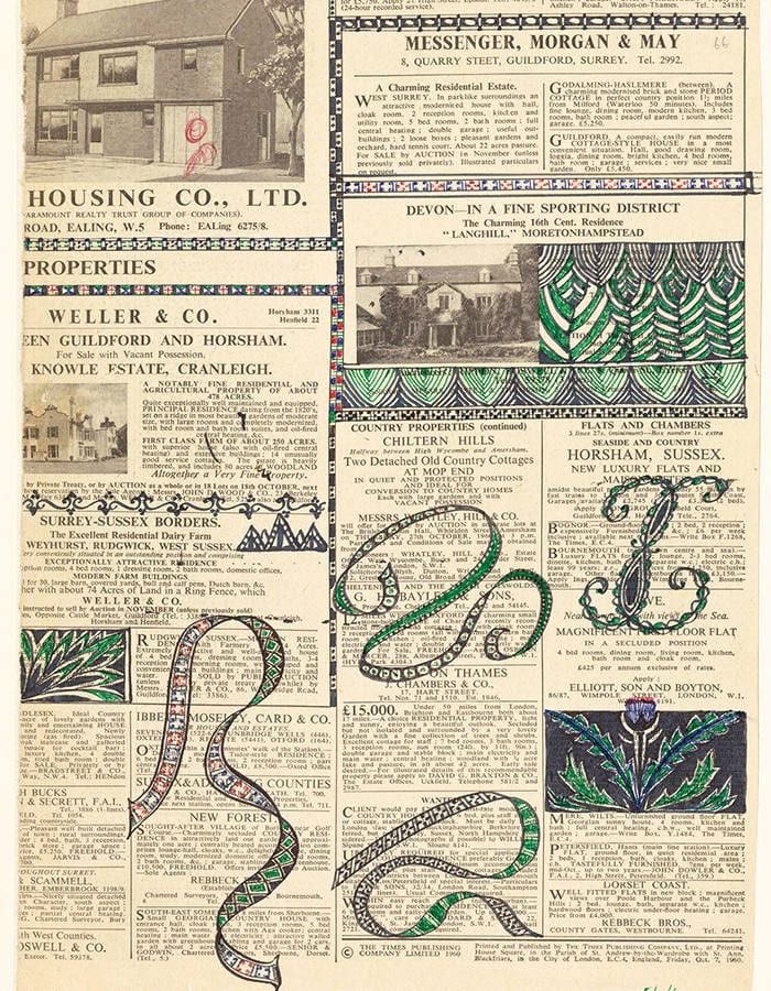 I love that Tolkien use to doodle often on the pages of the daily newspaper.