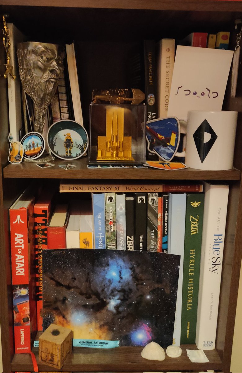 I love how my shelf looks like now! Thanks <a href="/NoMansSky/">Sean Murray</a> <a href="/NCaptainsteve/">NMSA-CaptainSteve</a> for all the gifts!
Amazing #NMSMeetup2022!