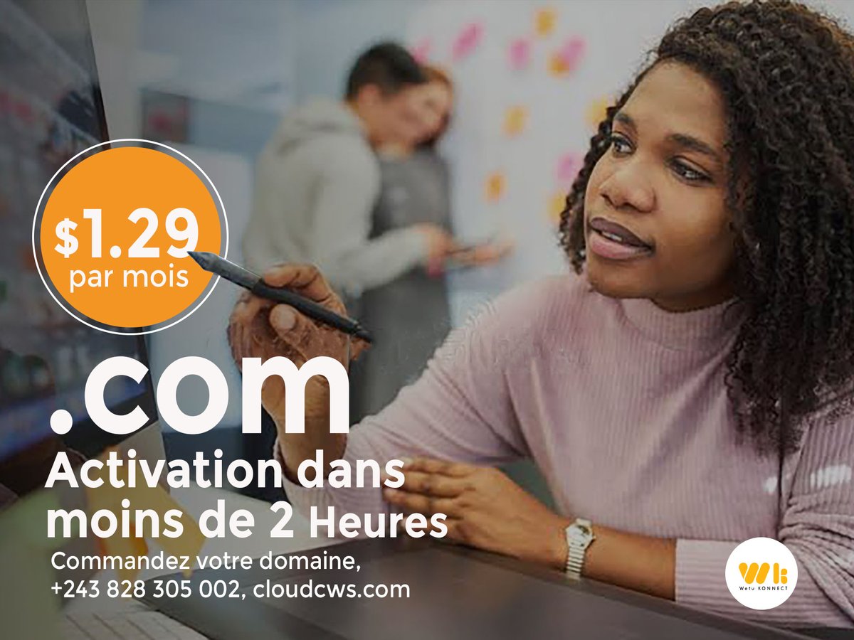 Reaganmbana's tweet photo. Parce que votre temps est précieux,
Obtenez votre domaine dans moins de temps.

Support RDC : +243828305002 https://t.co/xmhELZc2dm