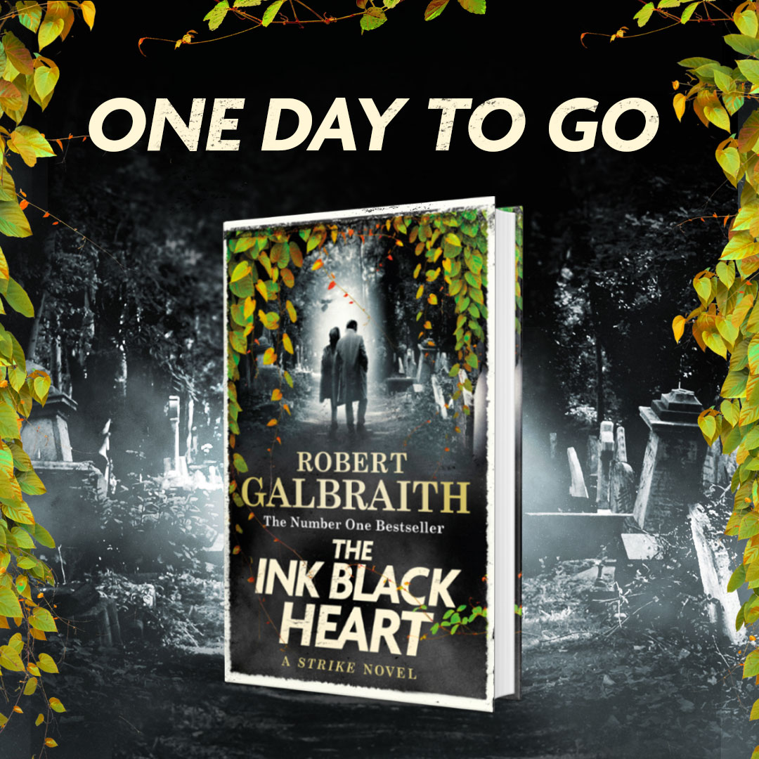 RGalbraith's tweet photo. The wait is almost over. . .

#TheInkBlackHeart #RobertGalbraith #CormoranStrike #RobinEllacott #StrikeNovels #StrikeSeries #PrivateDetective https://t.co/QKH45IjhxW