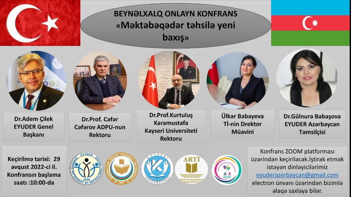 Erken Çocukluk Dönemi Konulu Programımız Başlıyor...

İşi Eğitim Gücü Eğitim olan herkesi bekliyoruz .
👇

veduboxsystem.zoom.us/j/93622869669?…

Zoom Id : 93622869669
Zoom Password : ZMYmAu