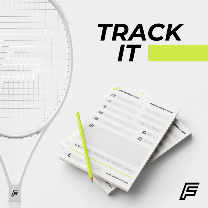 FrameworkSports's tweet photo. The Framework Sports racquet repair tickets are designed to help you keep track of your string jobs by streamlining your re-stringing and racquet repair process!

🎾 https://t.co/dfPvNKIcQj

#tennis #tennisstrings #tennisstringer #tennisstringing #tennisracket #tennisracquet https://t.co/ngBJG5hvNI