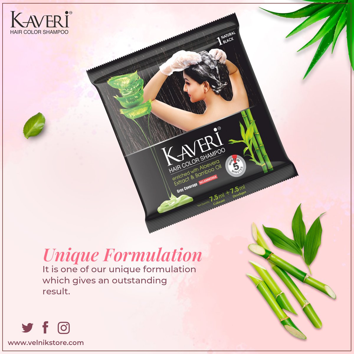 velnik_Indialtd's tweet photo. Unique Formula To Coverage Grey Hair In Just 5 Mins With Kaveri Hair Color Shampoo🍃
Available on:- https://t.co/HAq0vOMfio
Amazon :- https://t.co/C0D1d5Qc7W
#Kaveri #HairColor #HairColorShampoo #Hairdye #HairCare #Shampoo #ZaaraYesmin #NaturalHair #SoftHair #VelnikIndia https://t.co/Amu96v8zA6