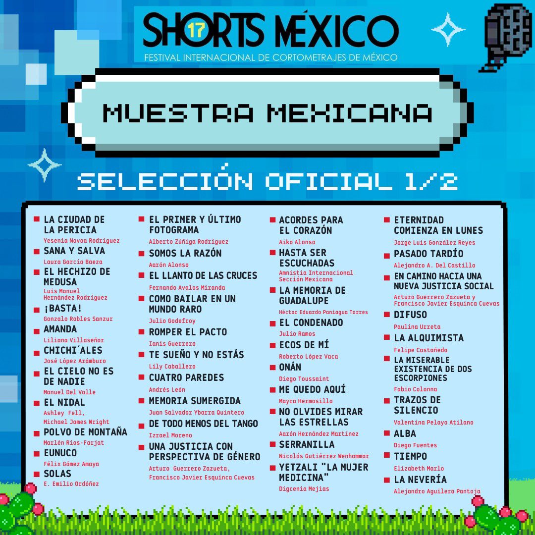 shortsmexico's tweet photo. #muestra #mexicana  #shortsméxico17 https://t.co/sE8JQahITc