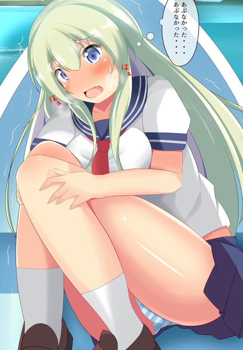 PIXIVリクエストよりボートでうずくまる早苗さん
前回いただいたリクエスト(右側)の続きです 