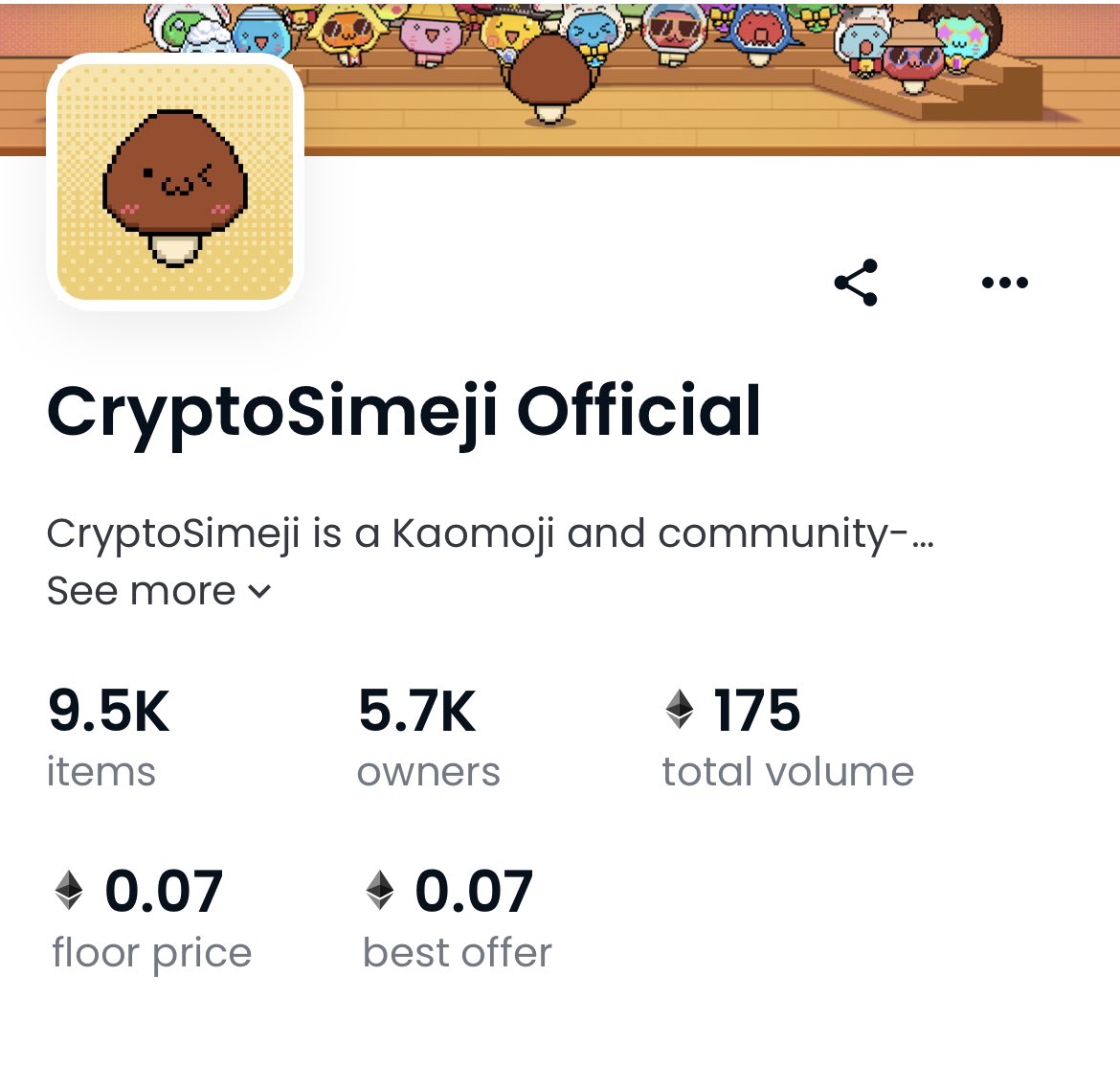 10k celebration Free NFT giveaway 

I am giving away a <a href="/Cryptosimeji/">Simeji NFT</a> nft for free. (Floor @ 0.07 eth) 

To enter:

- follow @yauchunnft <a href="/Supers6061/">Supers🔶 BNB | MemeMax ⚡️</a> @wongyunning0922 <a href="/JMROCK4700/">JM</a> 

-Like &amp; RT this post 

- tag 3 friends 

Ends in 48 hours 

#NFTGiveaways #ETHNFTs #NFTs