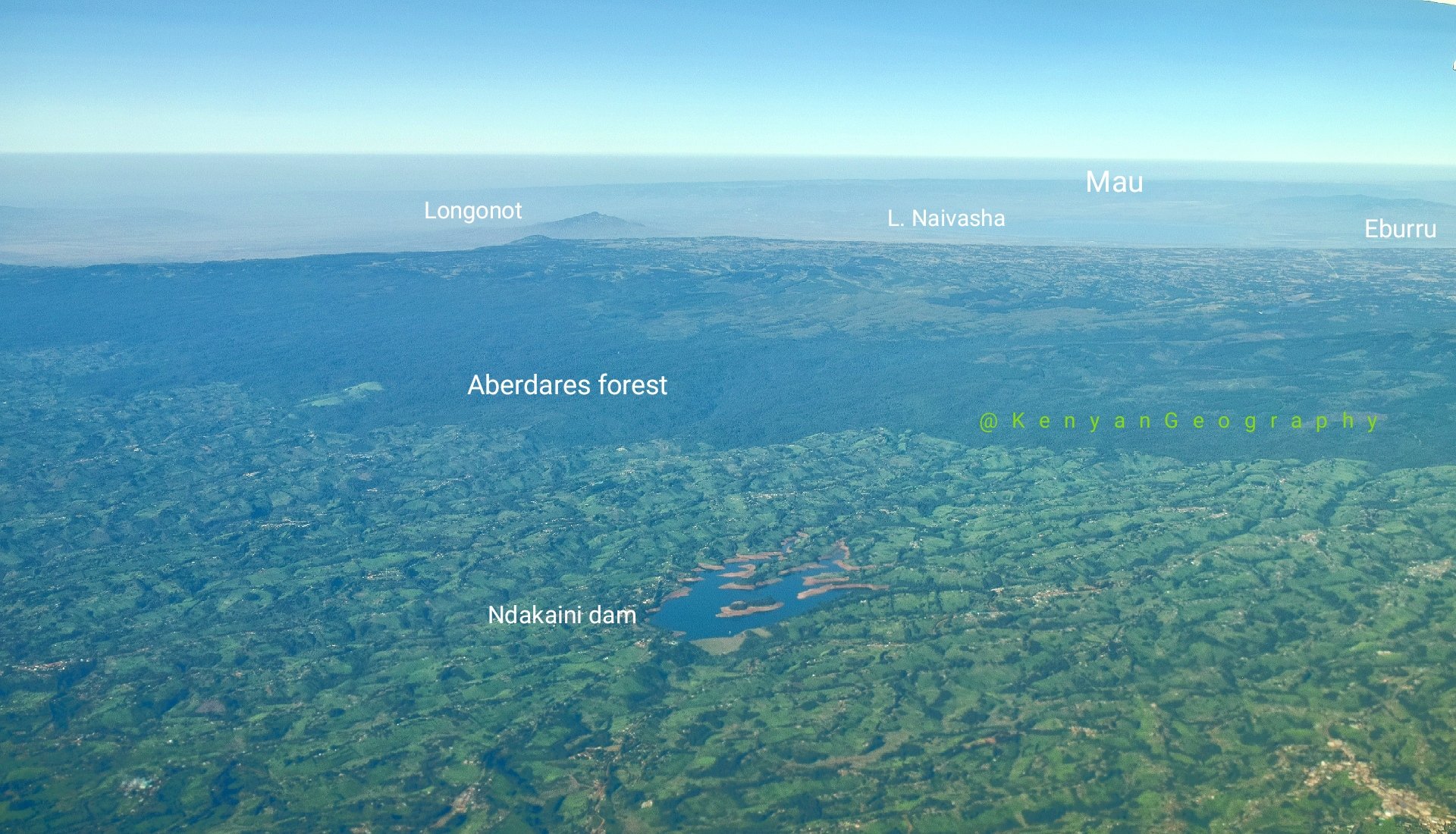 Geography of Kenya on Twitter: 