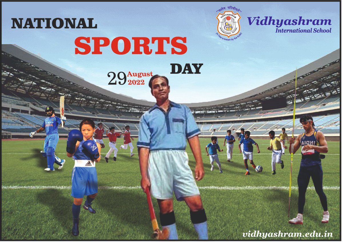VidhyashramJodh's tweet photo. NATIONAL SPORTS DAY

#NationalSportsDay #MajorDhyanChand #MeetTheChampions  #राष्ट्रीय_खेल #राष्ट्रीय_खेल_दिवस #neerajchopra  #cbseboard #VidhyashramInternationalSchool #vidhyashramschool #bestschool #bestschoolsofrajasthan #vidhyashram #bestschoolofjodhpur #admissionsopen2022_23 https://t.co/pwNqKLCp3O