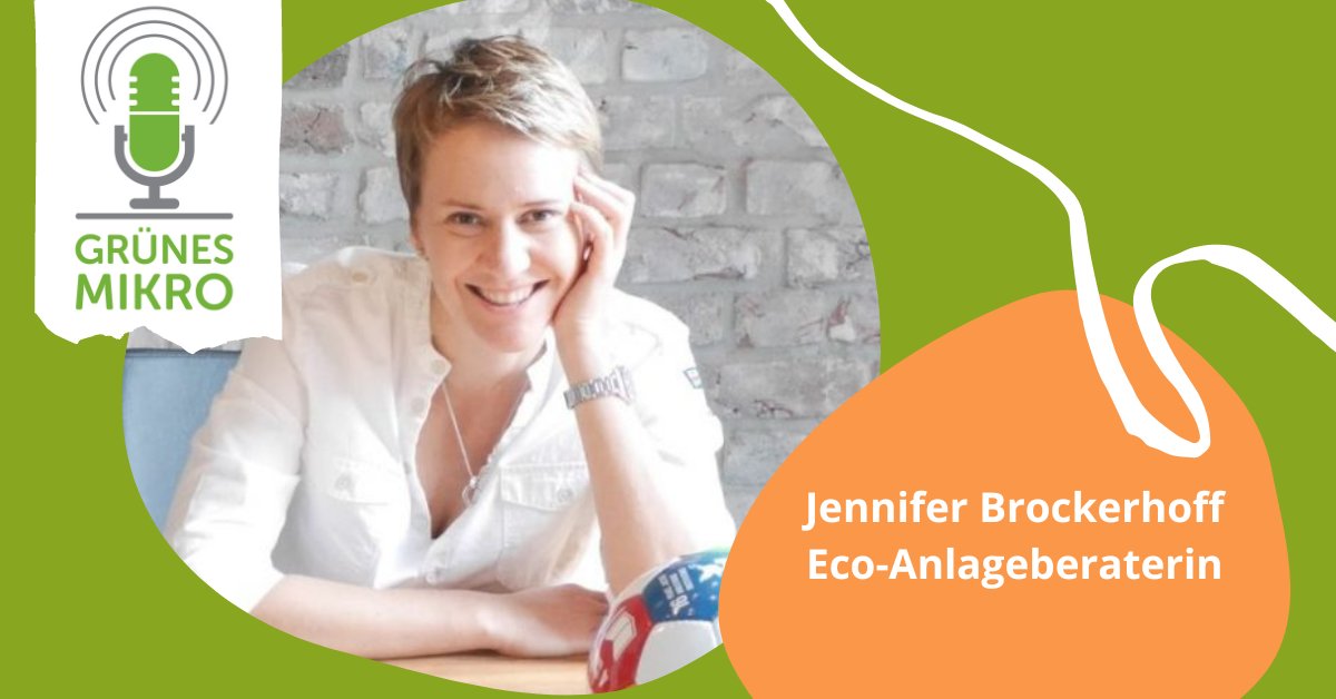 In der aktuellen Folge unseres Podcasts #GrünesMikro dreht sich alles um das Thema #nachhaltig|e Geldanlage. Zu Gast ist Eco-Anlageberaterin Jennifer Brockerhoff, die erklärt, was sich bei der #Anlageberatung jetzt ändert.🌱
gruenes-mikro.de/podcast-mit-de…